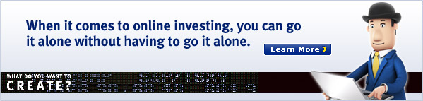 When it comes to online investing, you can go it alone without having to go it alone.