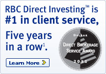 RBC Direct Investing&trade; is #1 in client service. Five years in a row.
