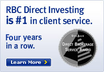 RBC Direct Investing is #1 in client service. Three years in a row. Learn More >