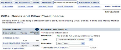 Fixed Income Screener