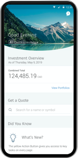 rbc direct investing application