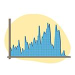 Illustration of a line graph.