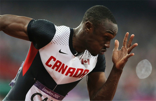 Photograph of Gavin Smellie sprinting