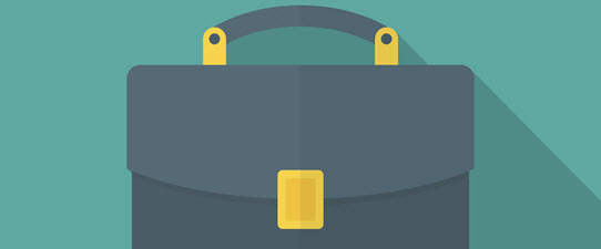 illustration of a briefcase. 